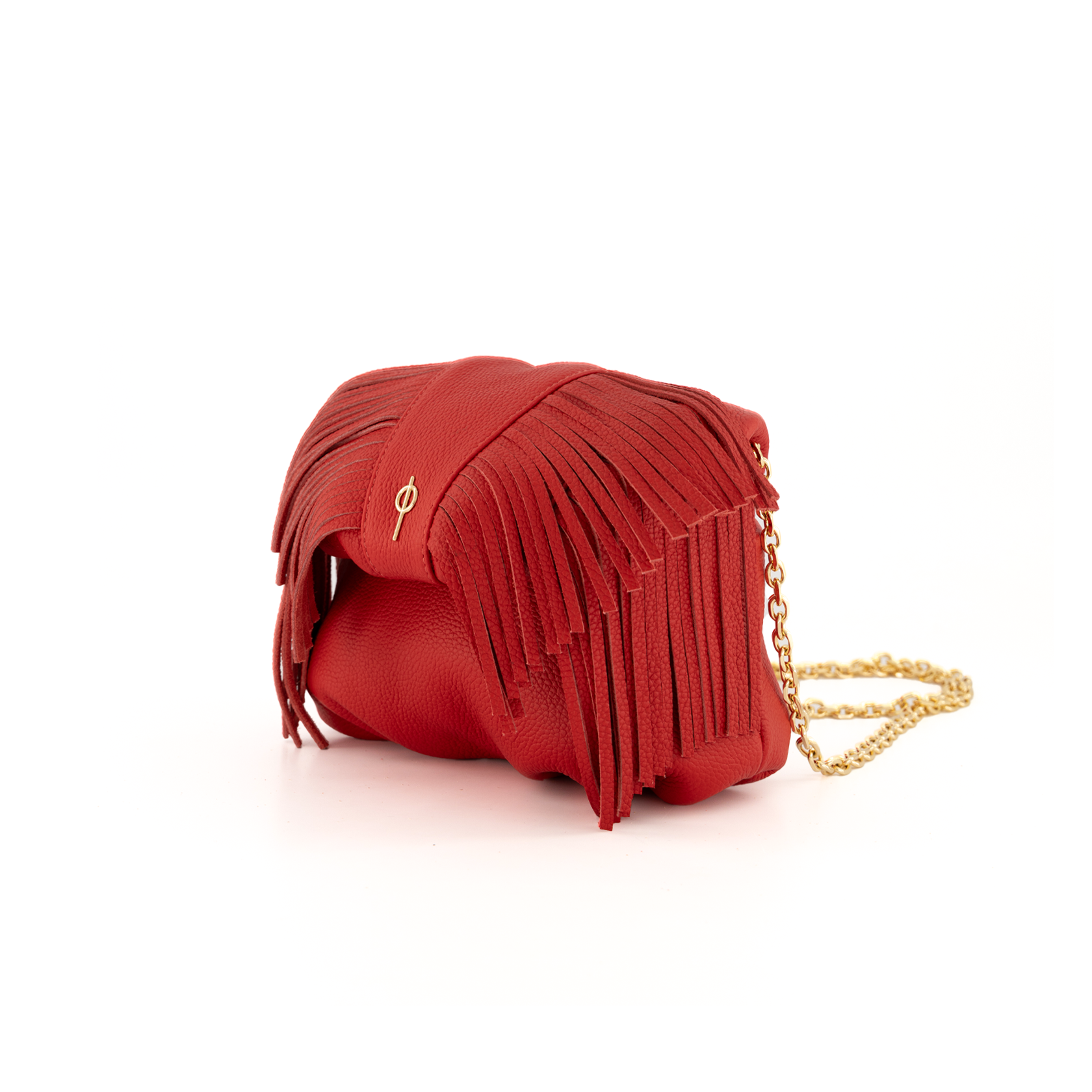 Otrera-Mini Fringe Leda Red-Omuz Çantası-3-milagron.live