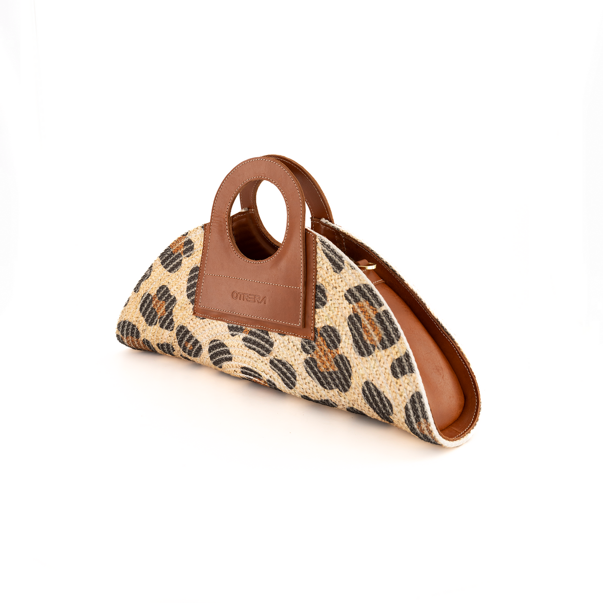 Otrera-Mini Taco Leopard Tan-Omuz Çantası-2-milagron.live