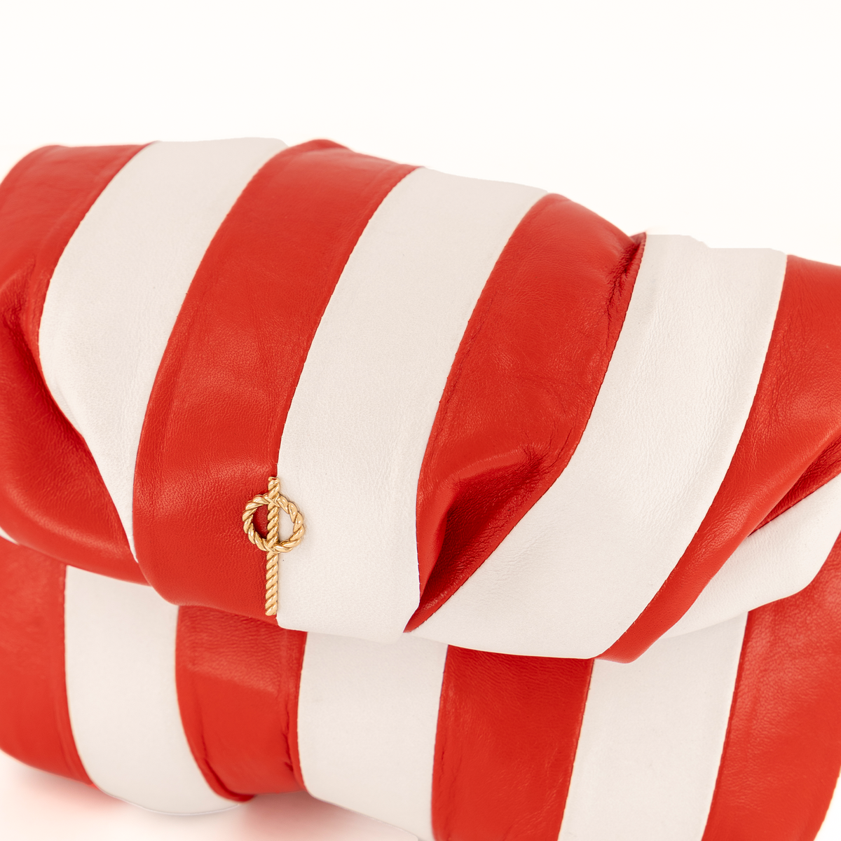 Otrera-Striped Leda Red-Clutch-3-milagron.live