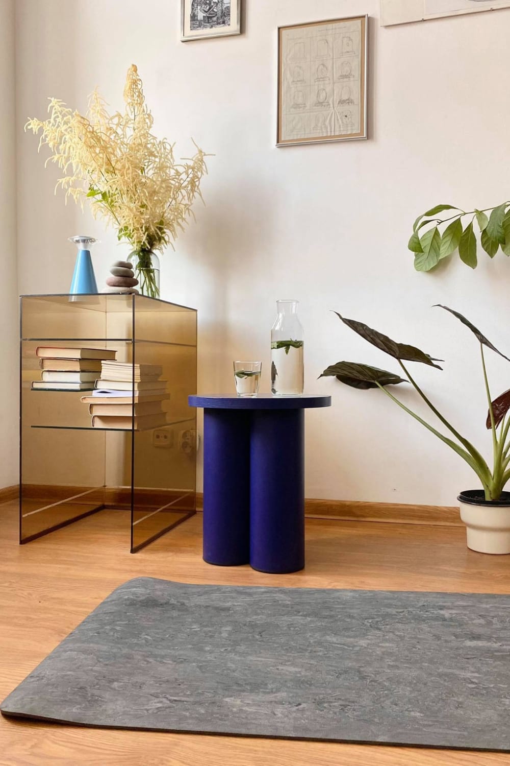 Paledin Design-Trio Yan Sehpa - Mavi-Sehpa-1-milagron.live