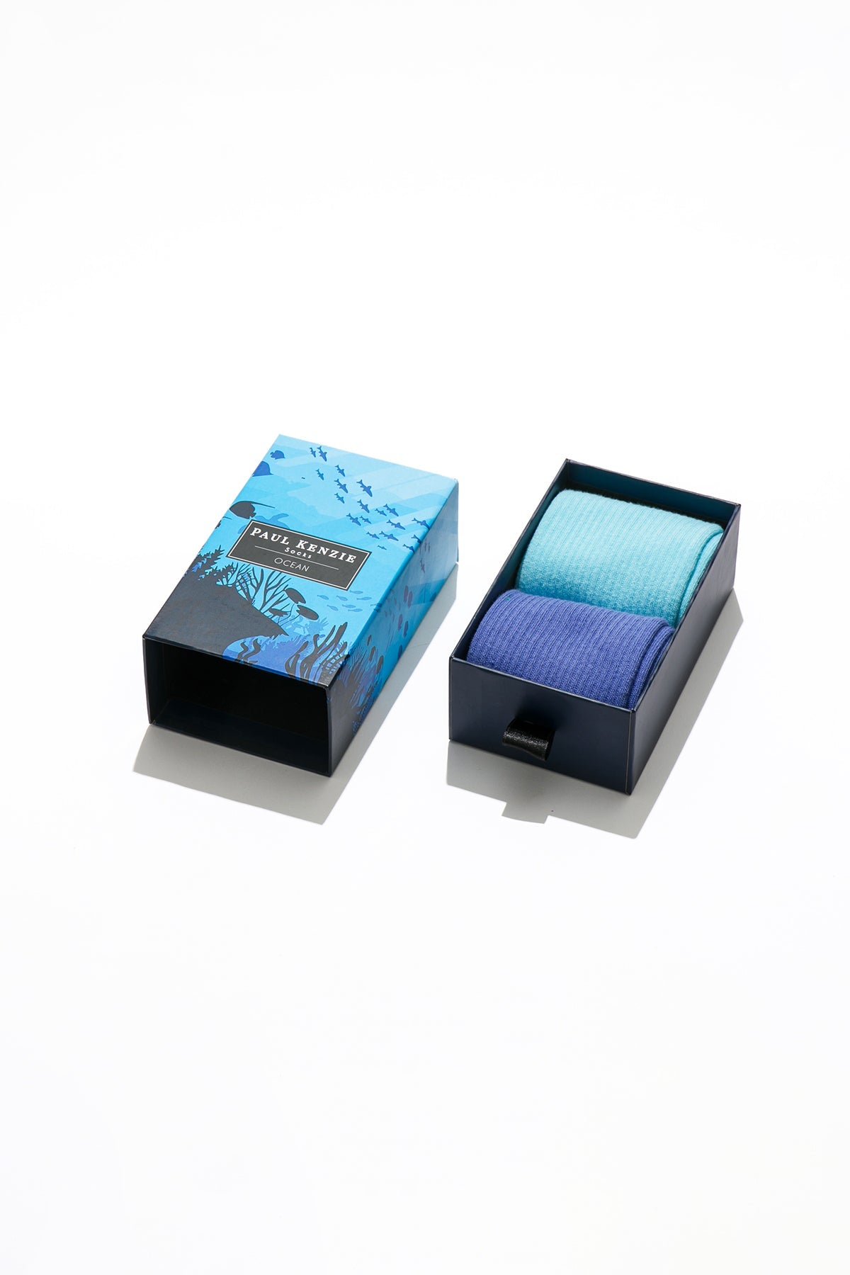 Paul Kenzie-2'li Nakış Logolu Unisex Çorap Eco Characters Ocean-Çorap-1-milagron.live