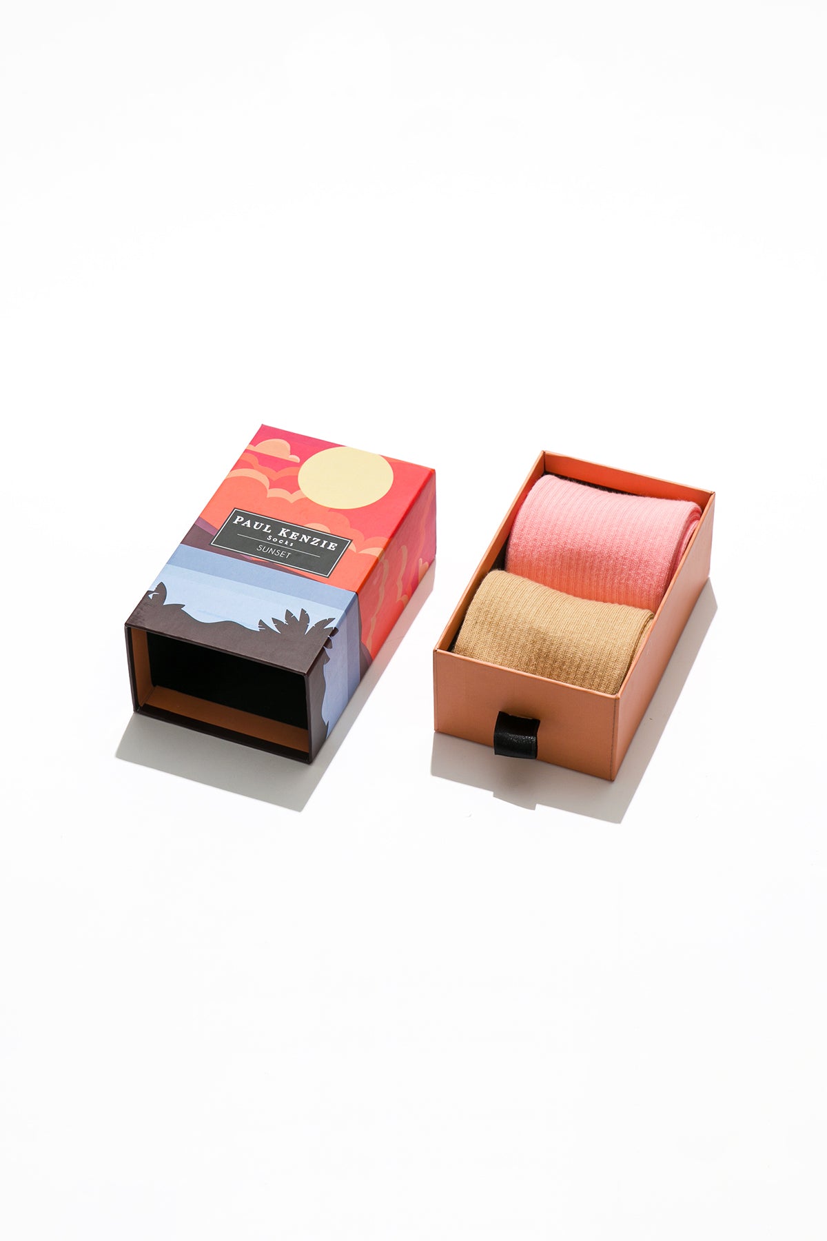Paul Kenzie-2'li Nakış Logolu Unisex Çorap Eco Characters Sunset-Çorap-1-milagron.live