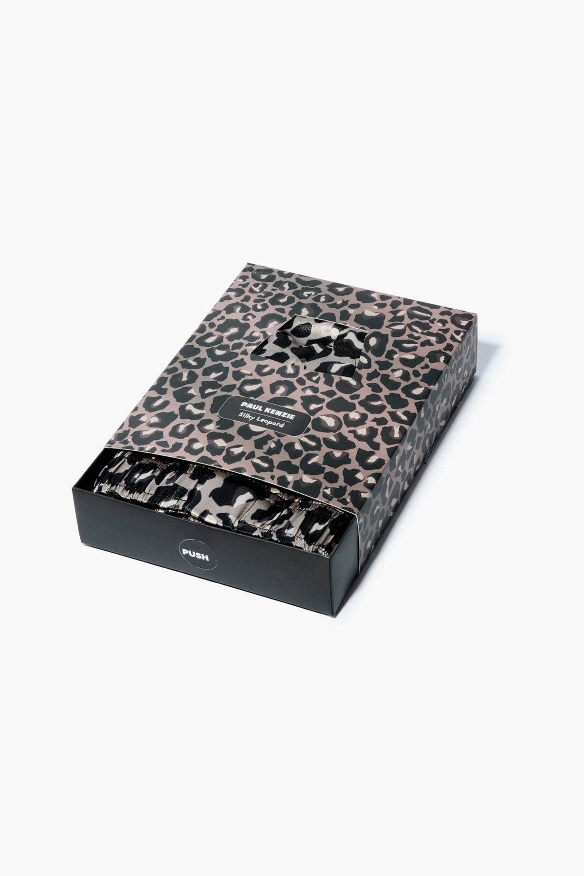 Desenli Kadın Saten Şort - Silky Leopard