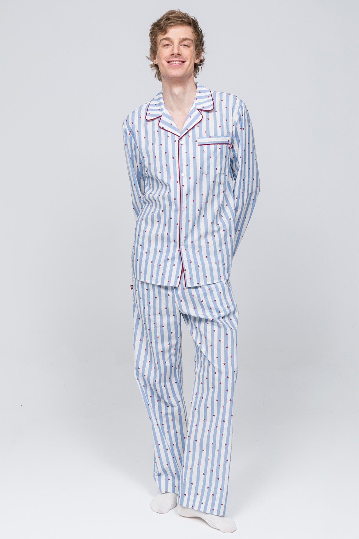 Paul Kenzie-Erkek Pijama Altı Valentine Collection Love On Line-3-milagron.live
