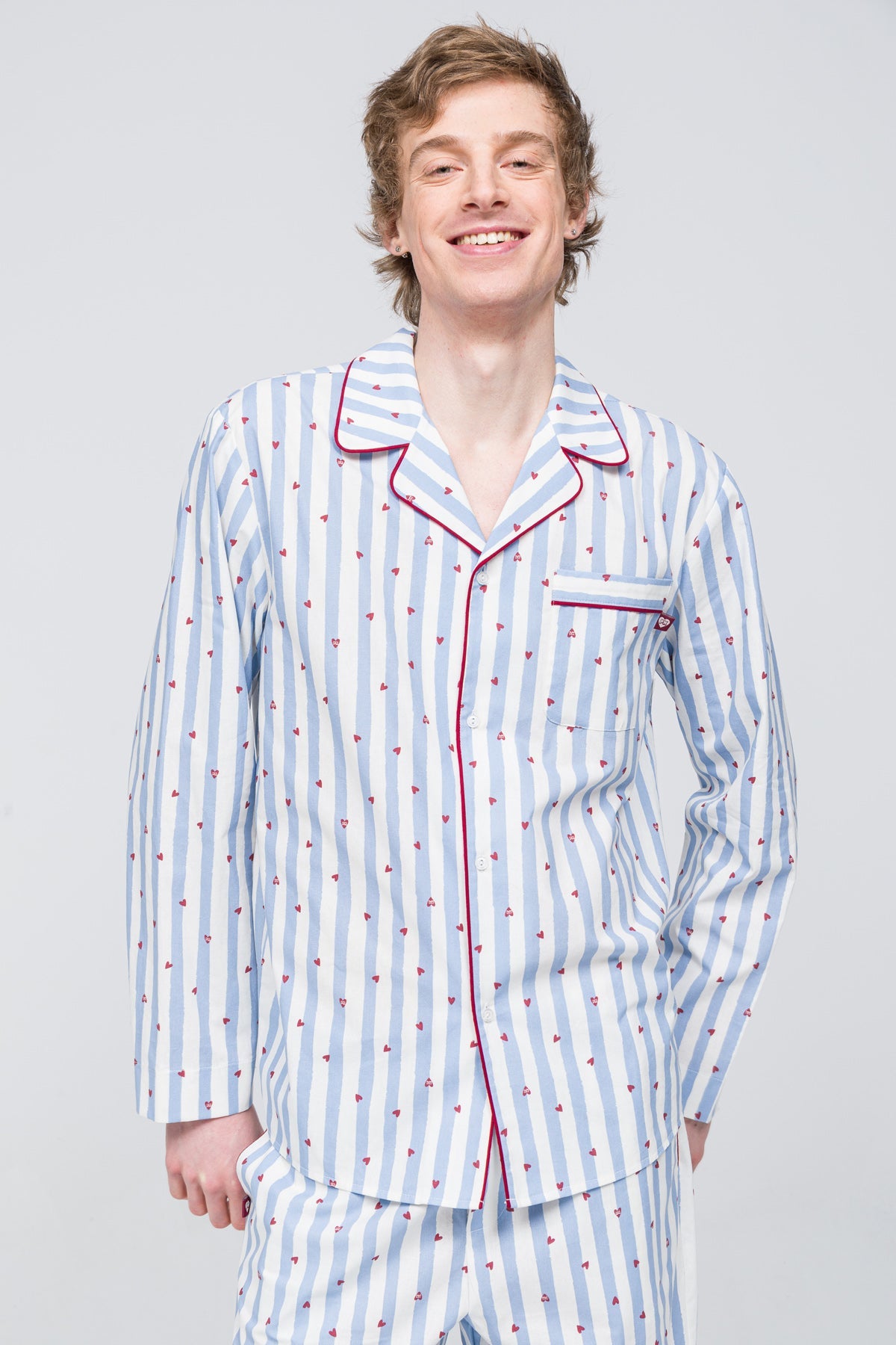 Paul Kenzie-Erkek Pijama üstü Valentine Collection Love On Line-1-milagron.live