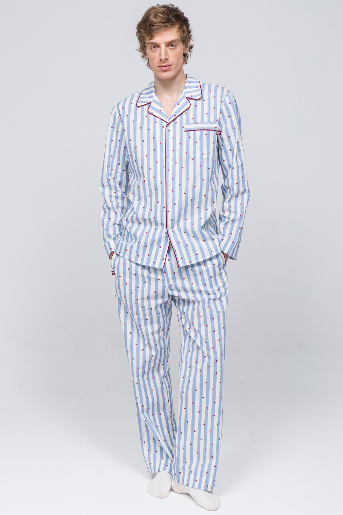 Paul Kenzie-Erkek Pijama üstü Valentine Collection Love On Line-3-milagron.live