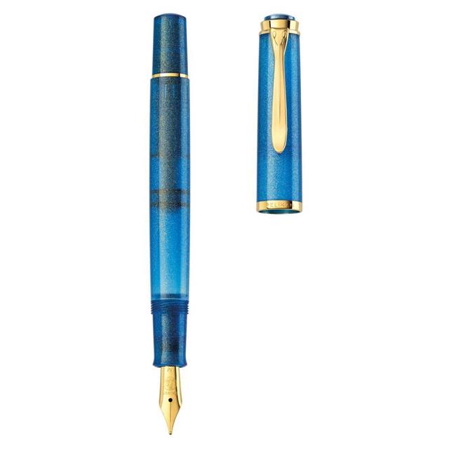 Pelikan-Classic M200 Dolma Kalem Seti Golden Lapis M Uç-Dolma Kalem-3-milagron.live