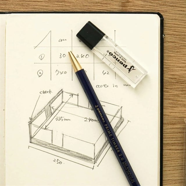 Hightide Penco Mecahnical Pencil Prime Timber Brass Black