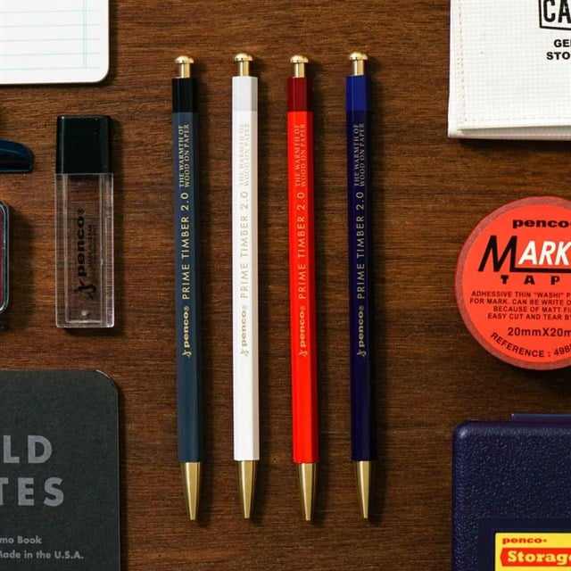 Hightide Penco Mecahnical Pencil Prime Timber Brass Black