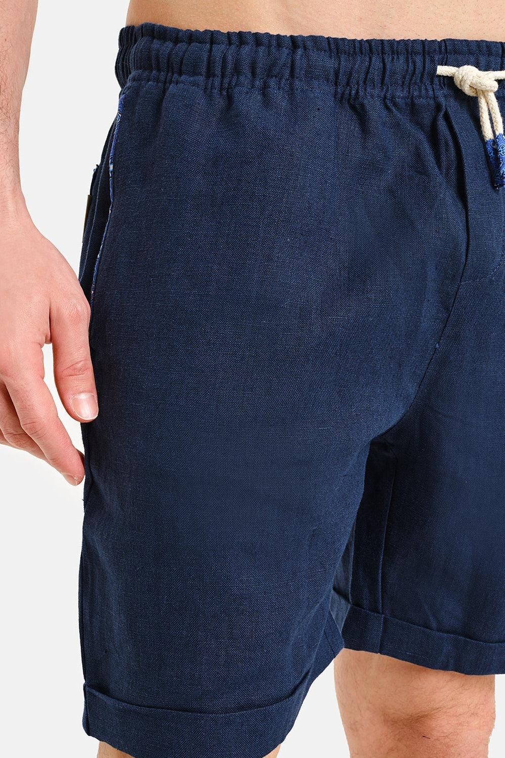 Peninsula-Linen Basket Short Pant Stromboli-Şort-2-milagron.live