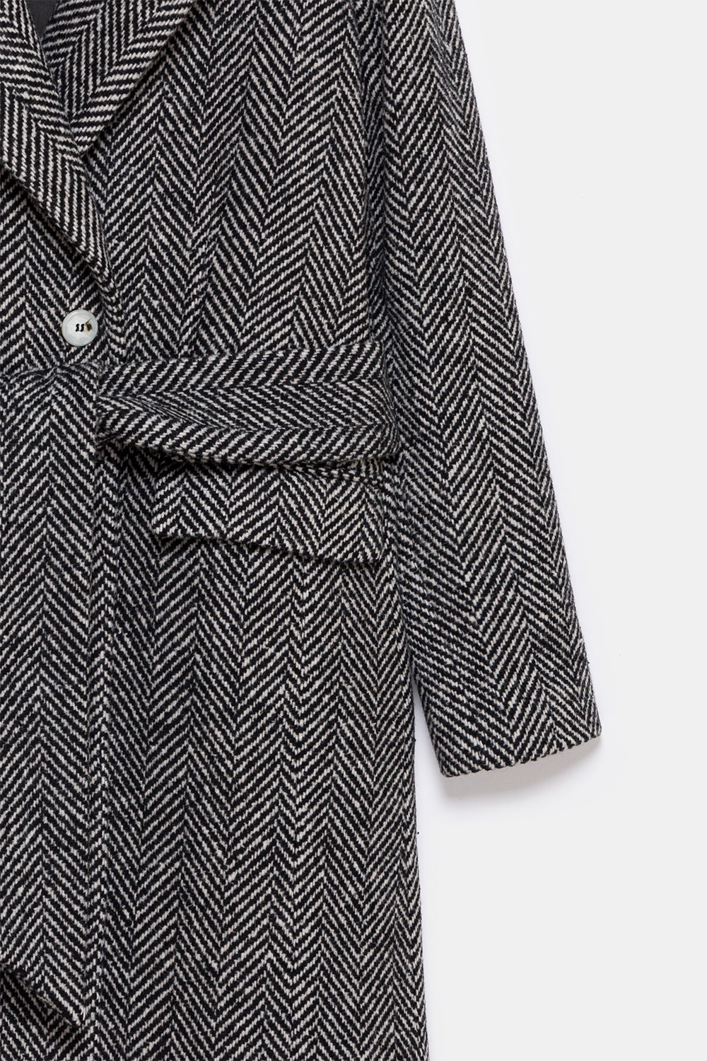 Peploum-Adele Herringbone Coat-Kaban-5-milagron.live