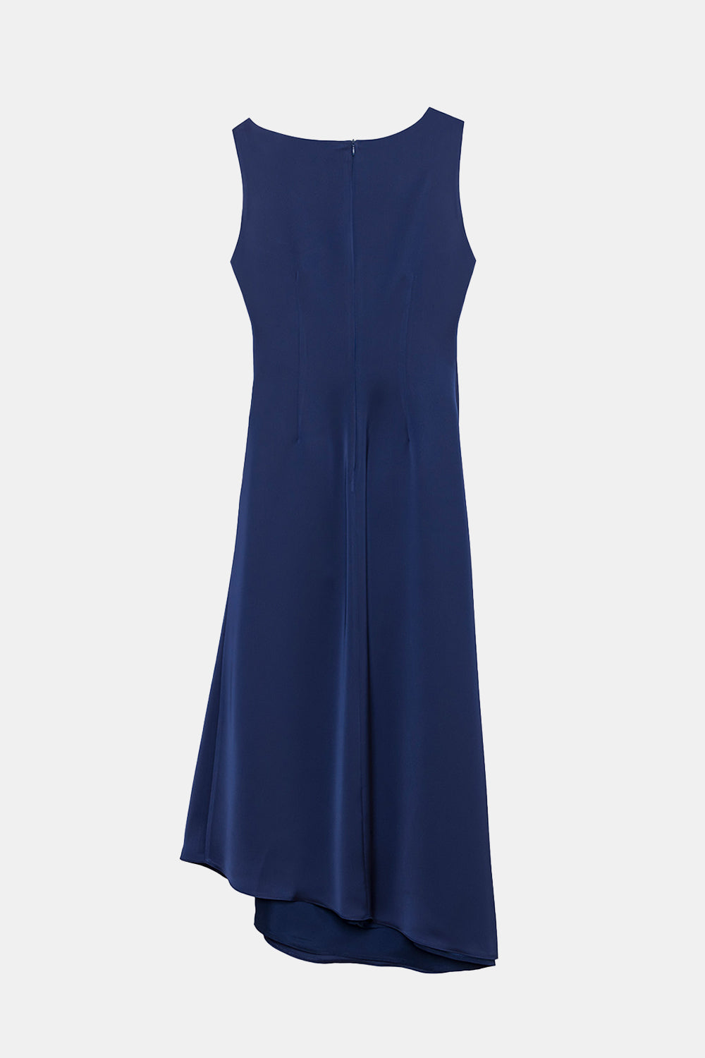 Peploum-Amor Draped Sateen Dress-Elbise-2-milagron.live