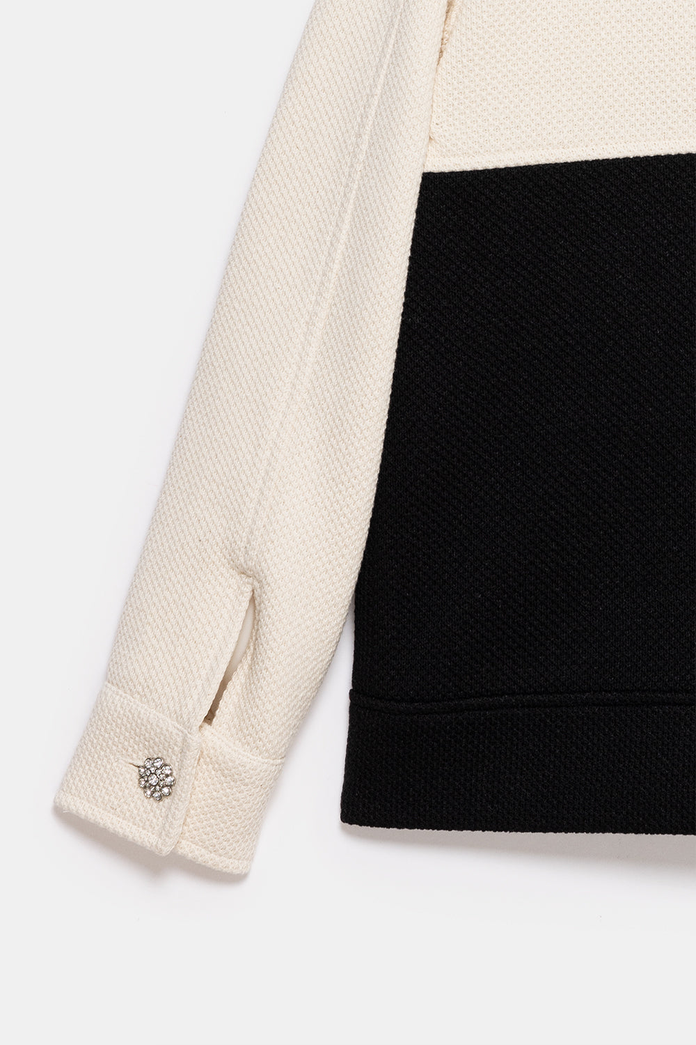Peploum-Anne Bouny Contrast Weaving Jacket-Ceket-10-milagron.live
