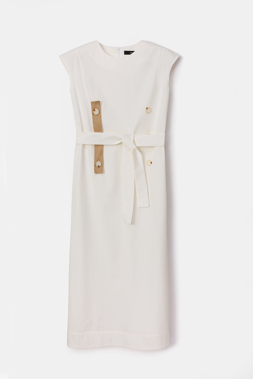 Peploum-Isogi Dress With Button-Elbise-5-milagron.live
