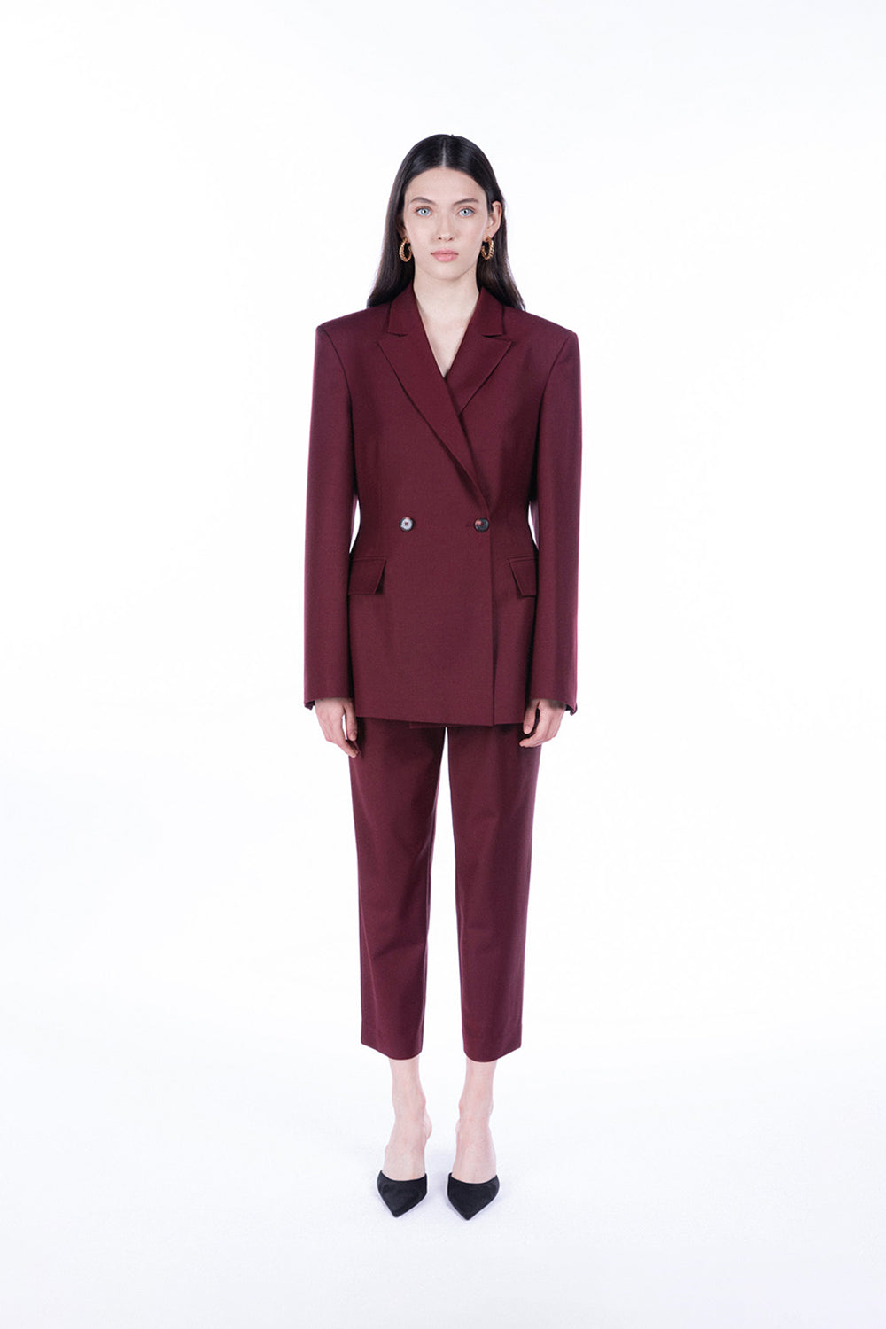 Peploum-Marvin Double Breasted Jacket-Ceket-1-milagron.live