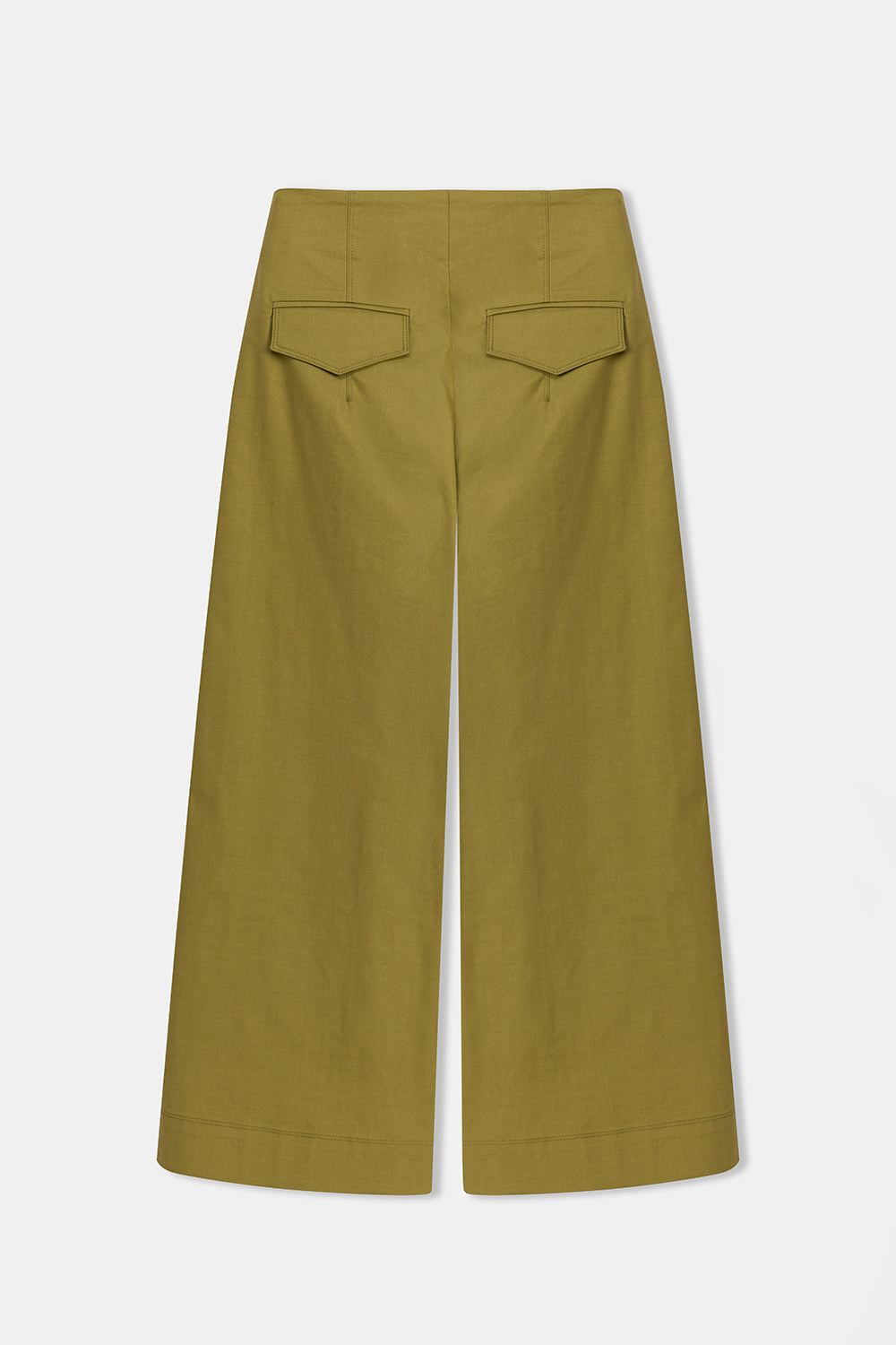 Peploum-Nomi Trousers In Moss Green-Pantolon-5-milagron.live
