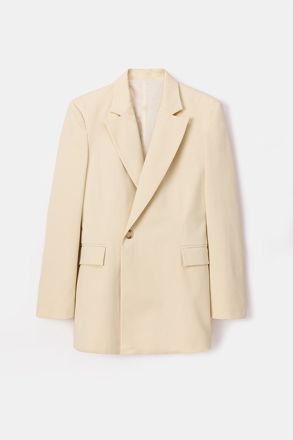 Peploum-Toba Jacket In Eggnog Yellow-Ceket-4-milagron.live