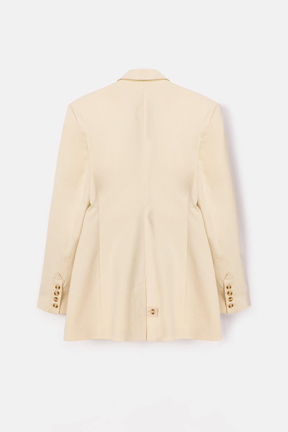 Peploum-Toba Jacket In Eggnog Yellow-Ceket-5-milagron.live