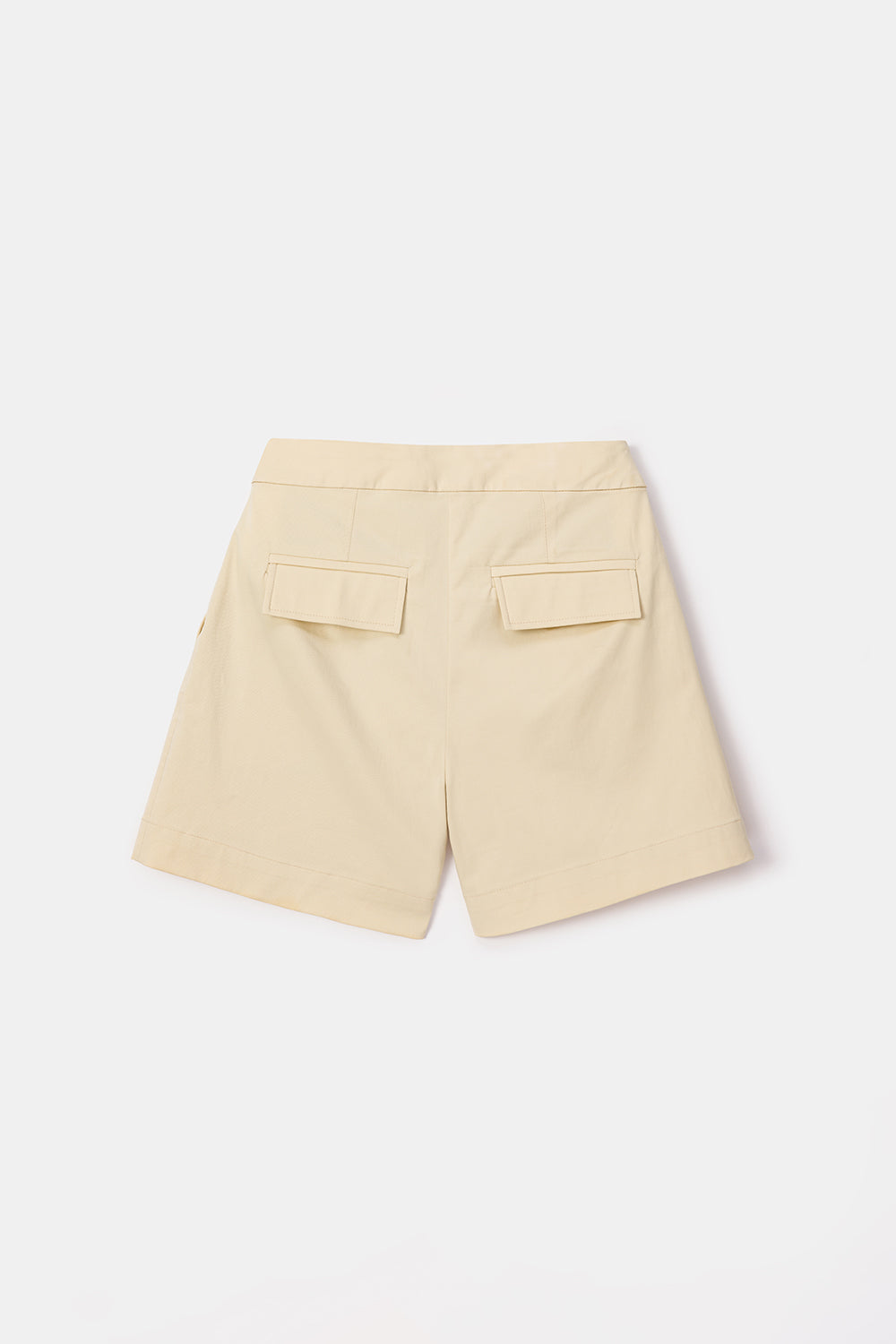 Peploum-Toba Shorts In Eggnog Yellow-Şort-6-milagron.live