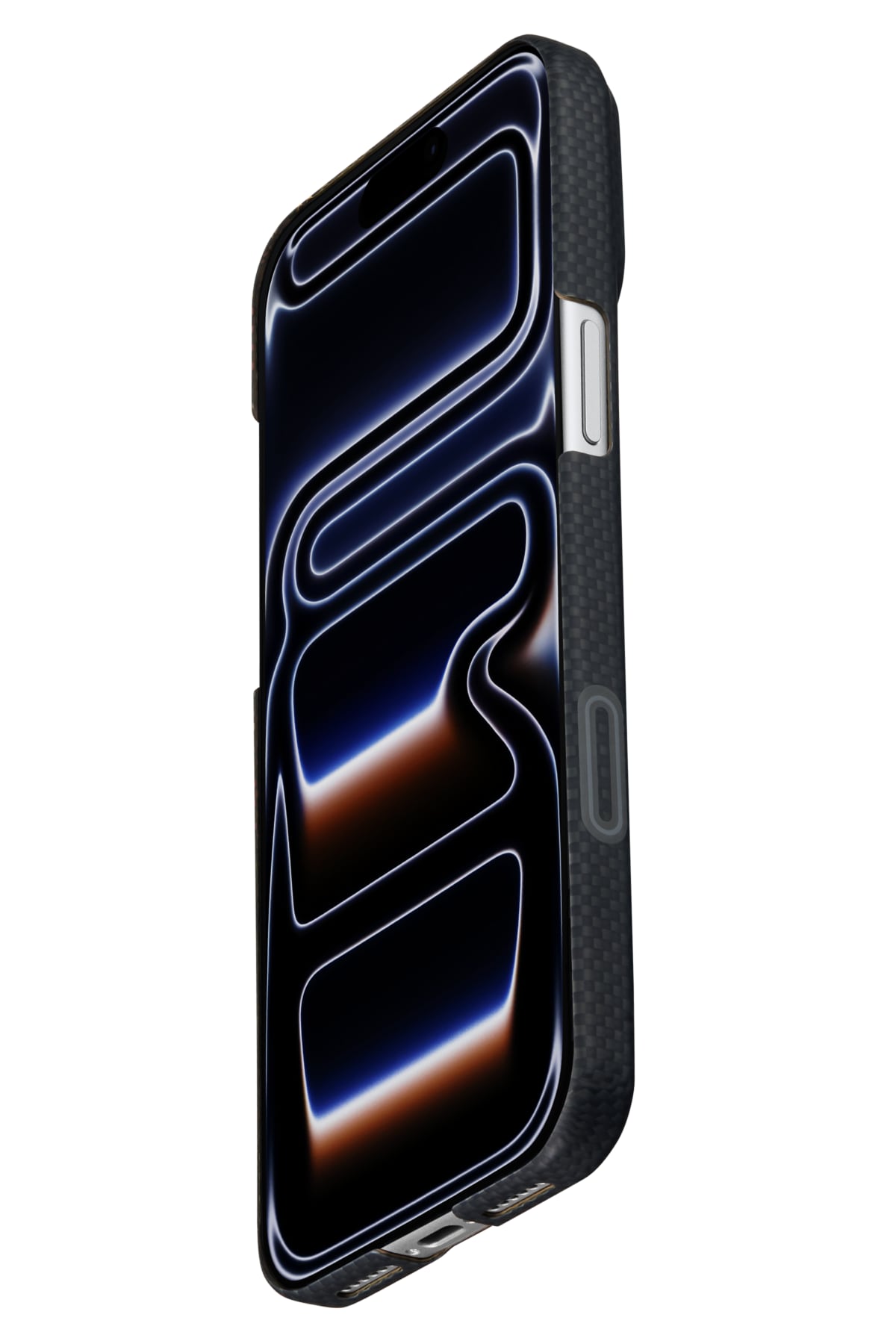 Sakura Hours Iphone 17 Pro Max Magsafe Uyumlu Aramid Fiber Kılıf Midnight Black