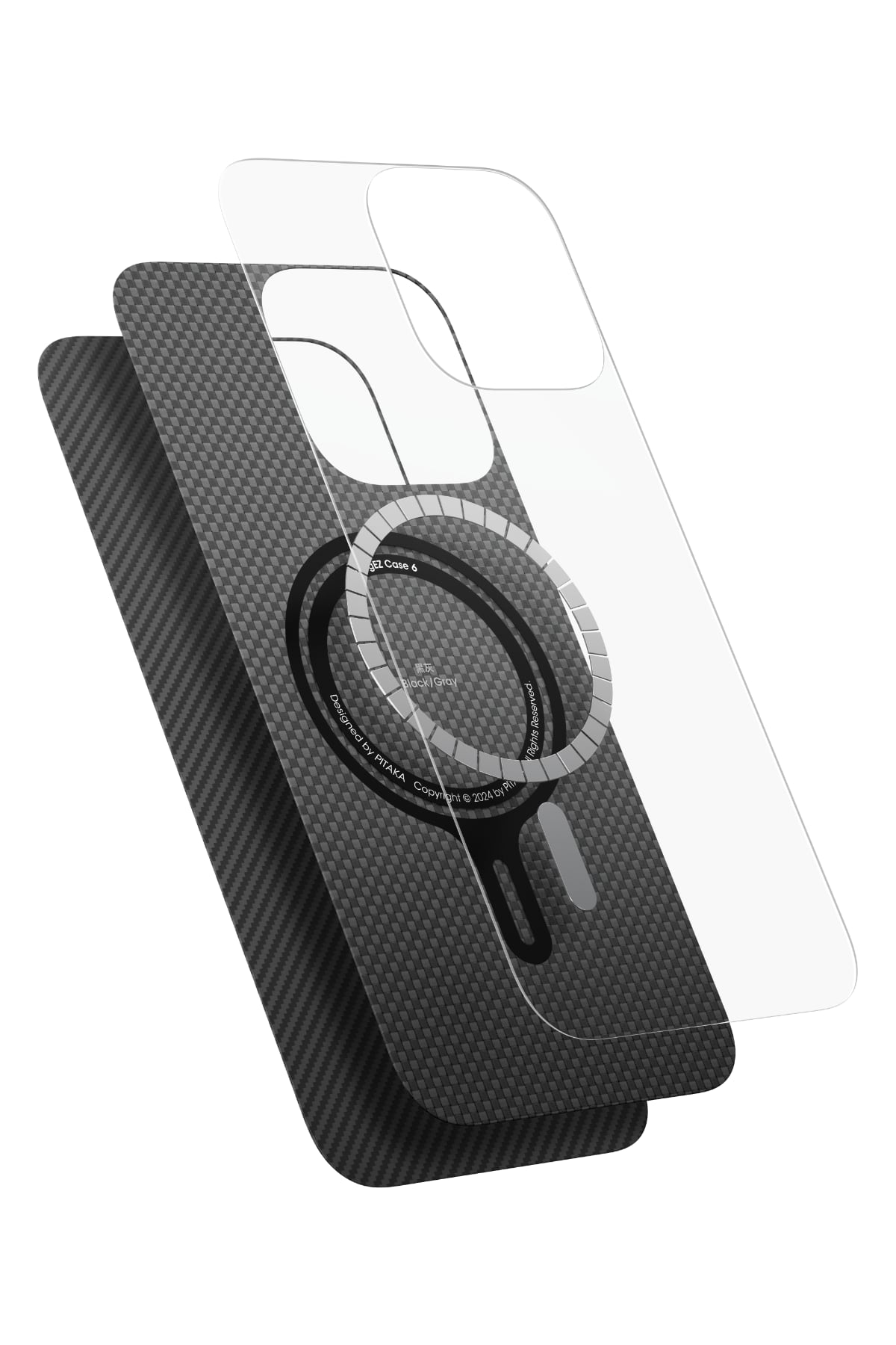 Classic Ultra Slim Iphone 16 Pro Max Magsafe Uyumlu Aramid Fiber Kılıf Siyah