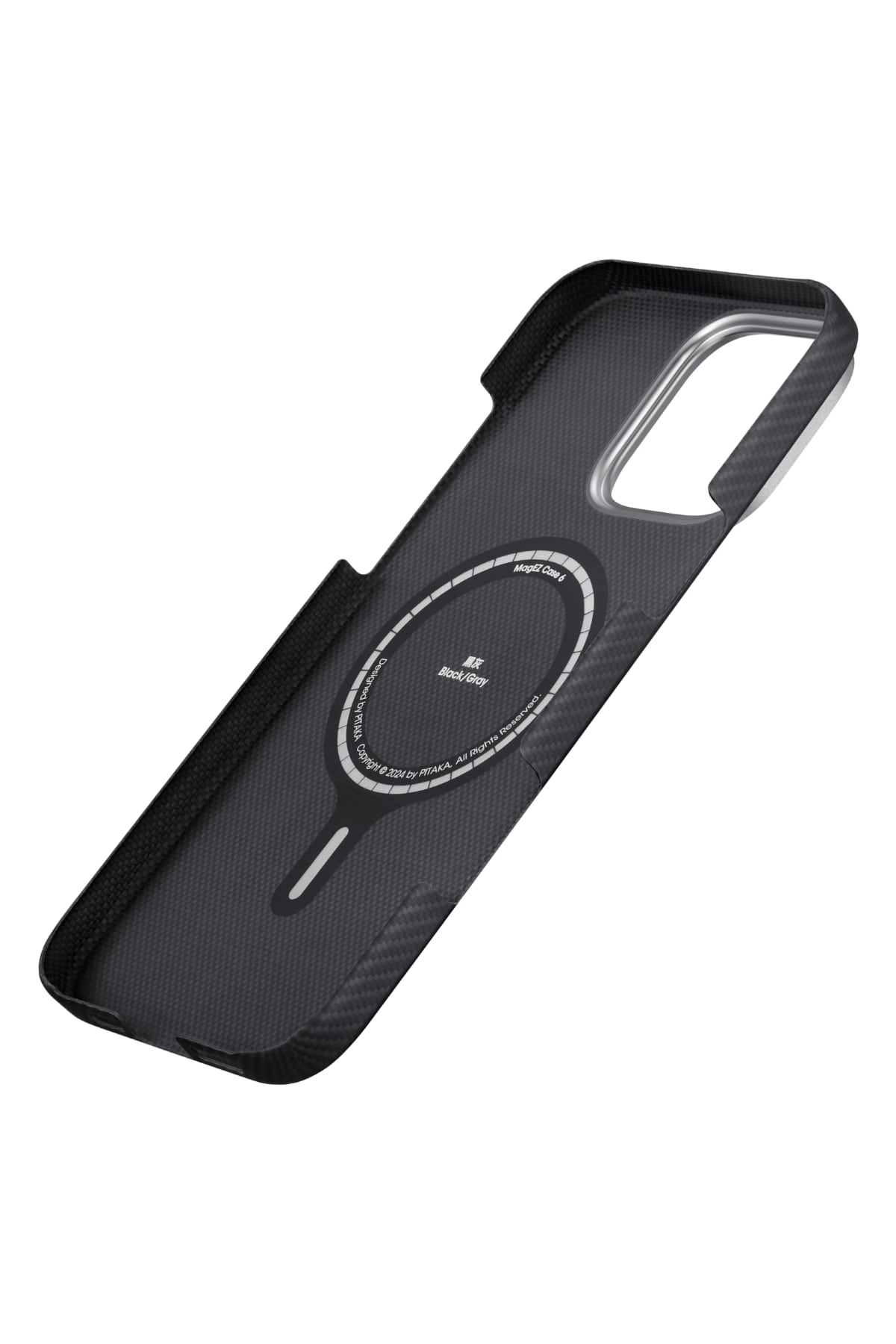 Classic Ultra Slim Iphone 16 Pro Max Magsafe Uyumlu Aramid Fiber Kılıf Siyah