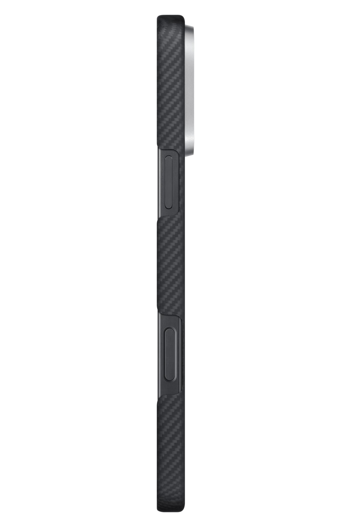 Classic Ultra Slim Iphone 16 Pro Max Magsafe Uyumlu Aramid Fiber Kılıf Siyah