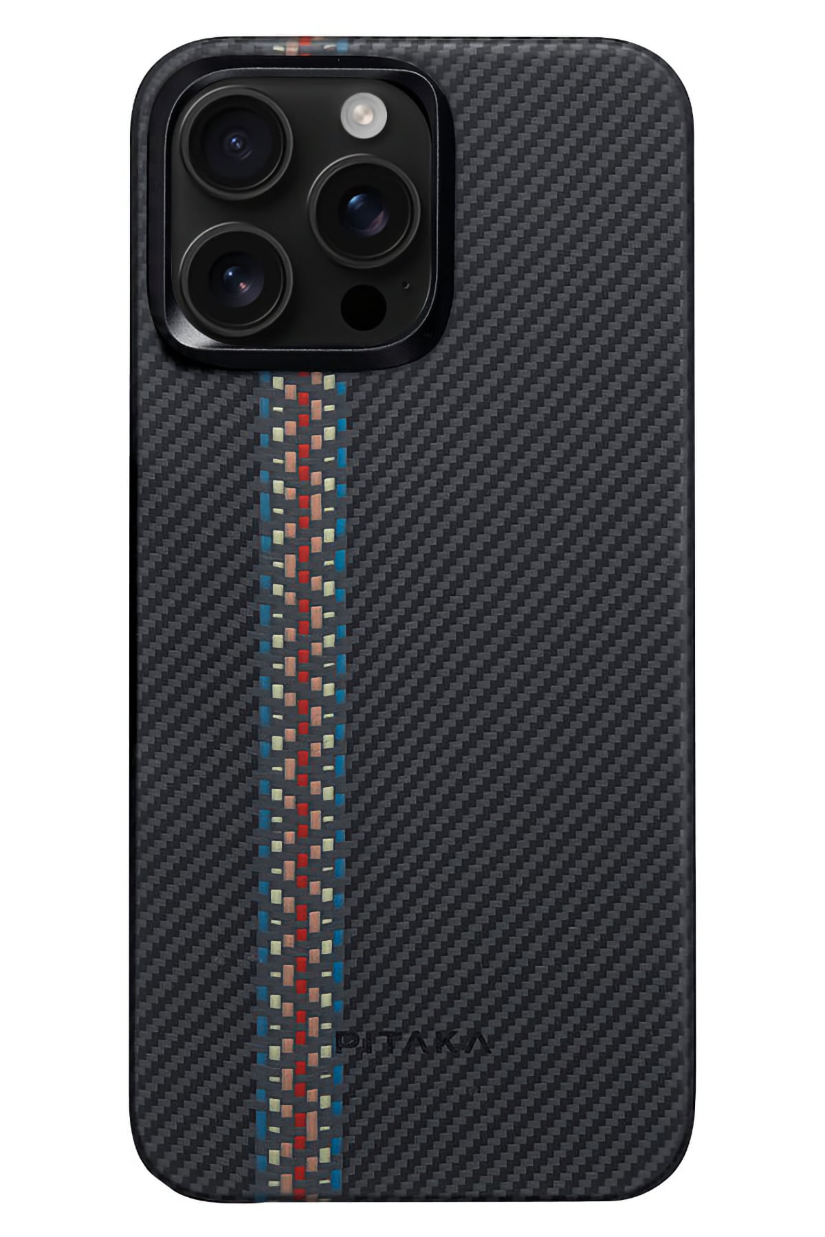 Tactile Woven Iphone 15 Pro Max Magsafe Uyumlu 600D Aramid Fiber Kılıf Rhapsody