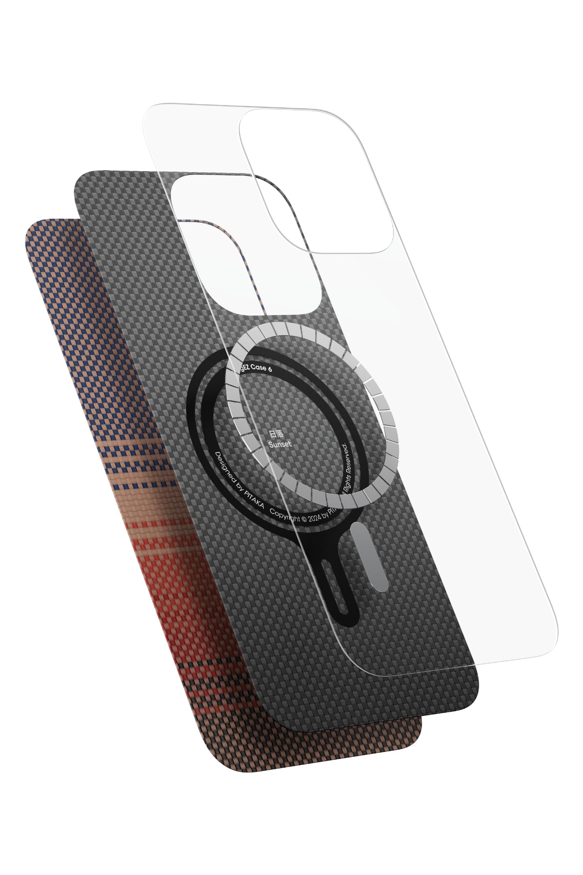 Tactile Woven Iphone 16 Pro Magsafe Uyumlu Kılıf Sunset