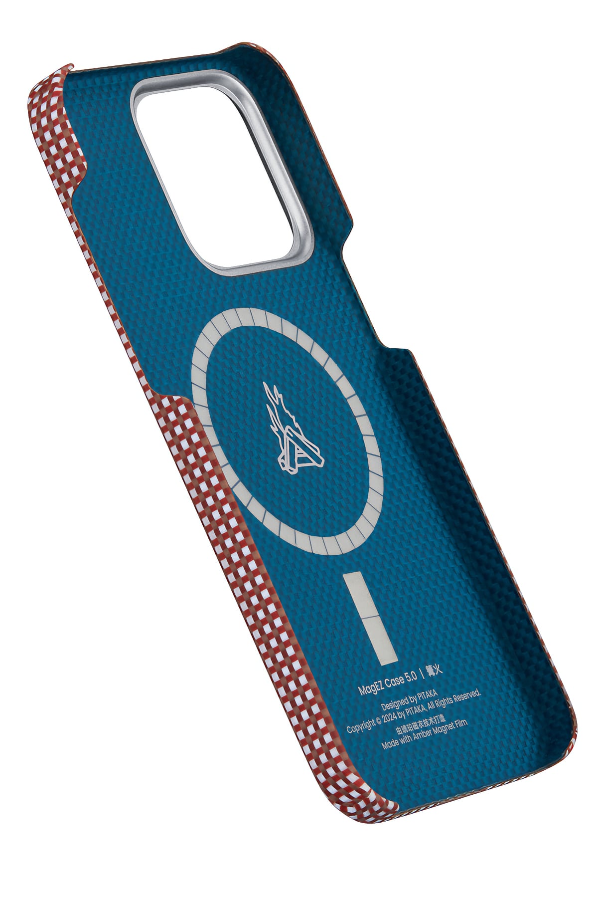 Ultra Slim Awa Iphone 15 Pro Magsafe Uyumlu 600D Aramid Fiber Kılıf Bonfire
