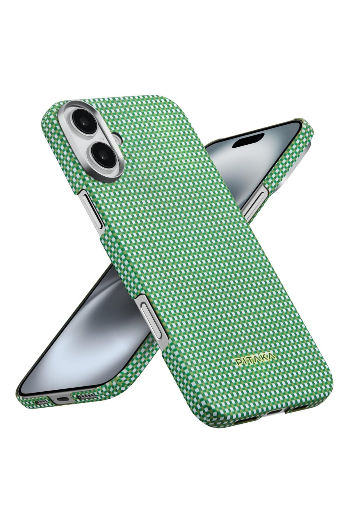 Ultra Slim Iphone 16 Plus Magsafe Uyumlu Aramid Fiber Kılıf Forest Green