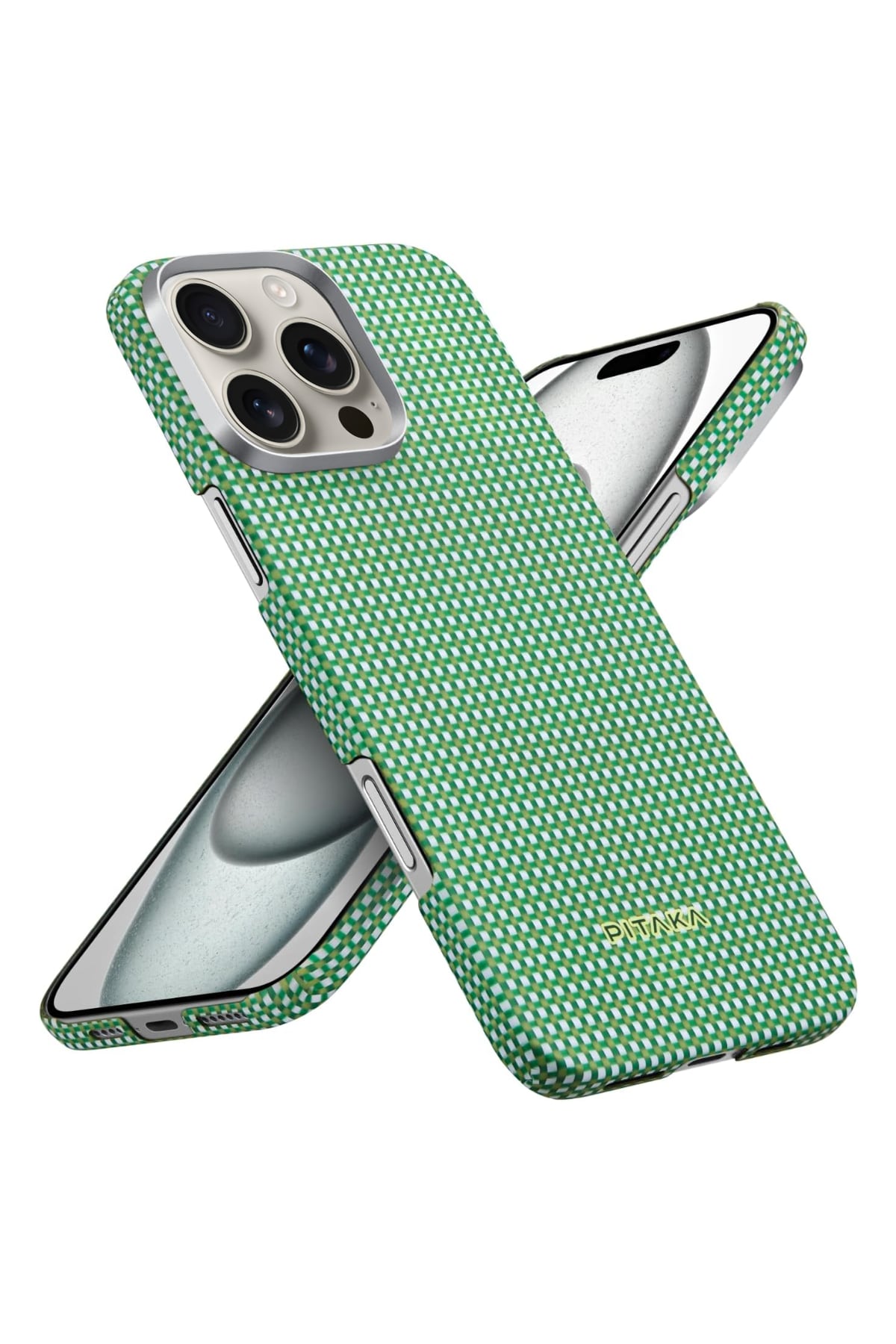 Ultra Slim Iphone 16 Pro Magsafe Uyumlu Aramid Fiber Kılıf Forest Green