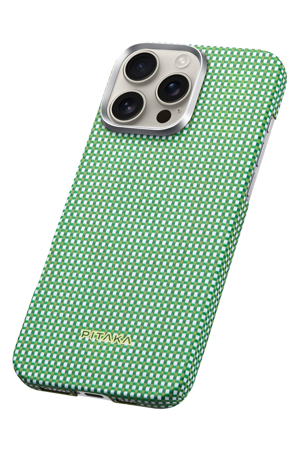 Ultra Slim Iphone 16 Pro Magsafe Uyumlu Aramid Fiber Kılıf Forest Green