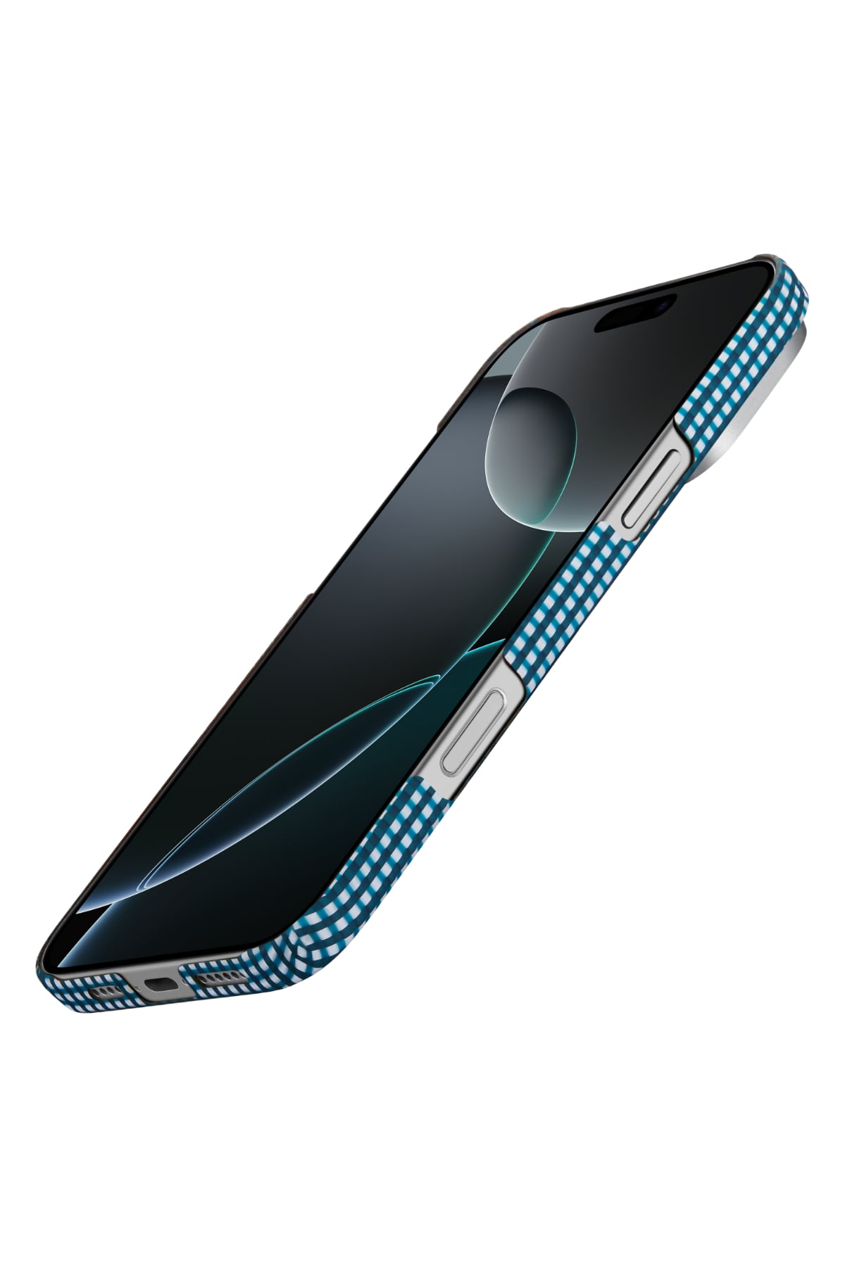 Ultra Slim Iphone 16 Pro Max Magsafe Uyumlu Aramid Fiber Kılıf Ocean Blue
