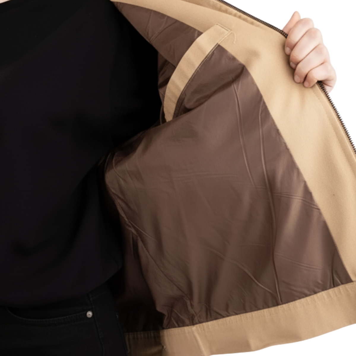 Polypop Wawwa Gabardin Krem Ceket Unisex