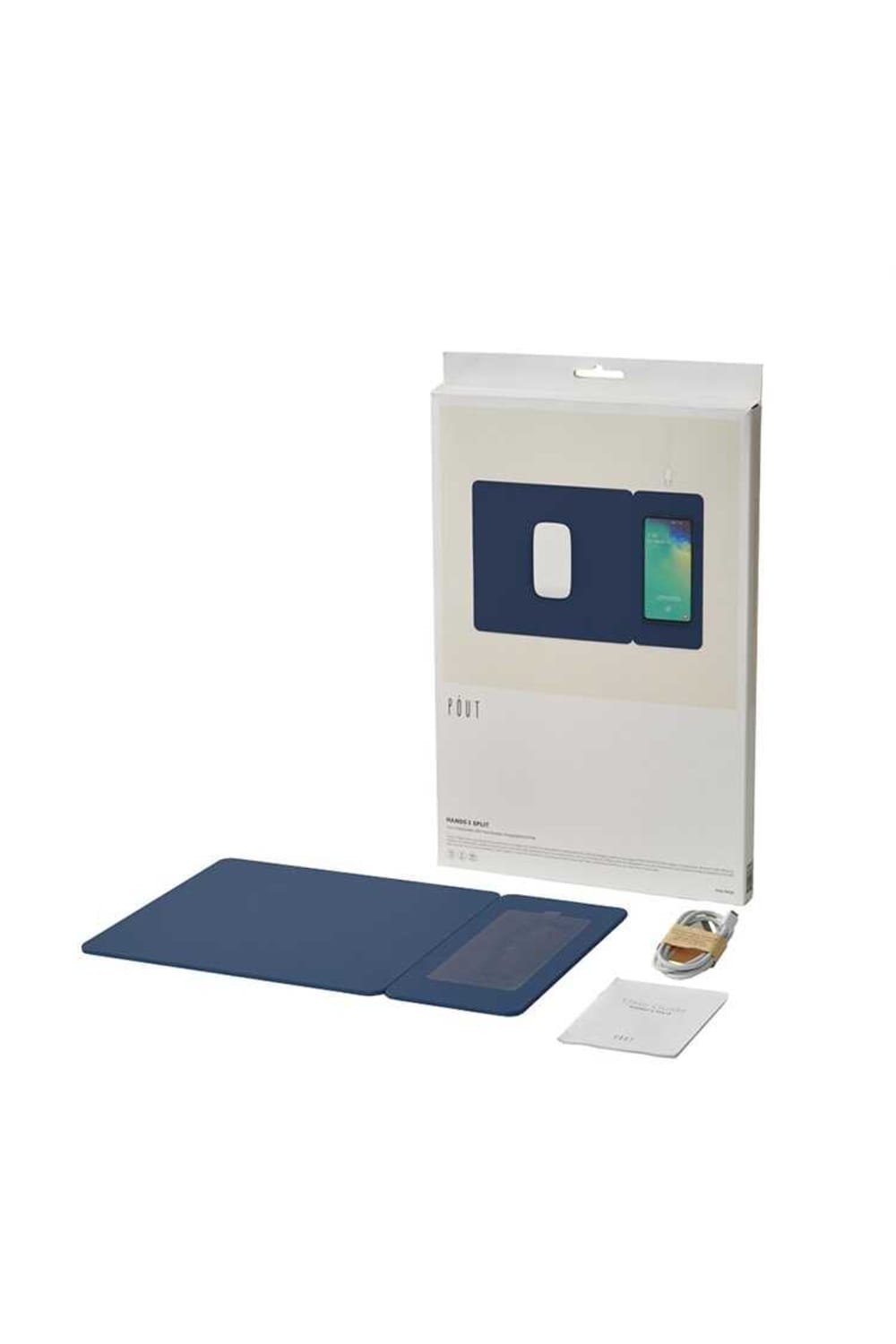 Pout-Hands 3 Split Midnight Blue Wireless Şarjlı Mouse Pad-Mouse Pad-2-milagron.live