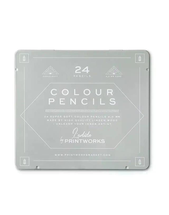 Printworks-24 Colours Renkli çizim Kalem Seti-Çizim Kalemleri-2-milagron.live