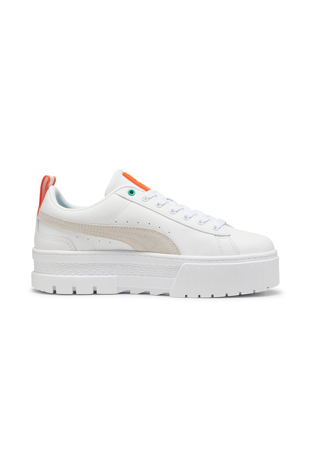Puma-Mayze Lth Wn s PUMA White Flame Flicker-Sneakers-1-milagron.live
