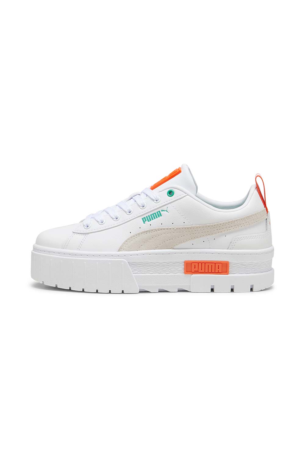 Puma-Mayze Lth Wn s PUMA White Flame Flicker-Sneakers-2-milagron.live