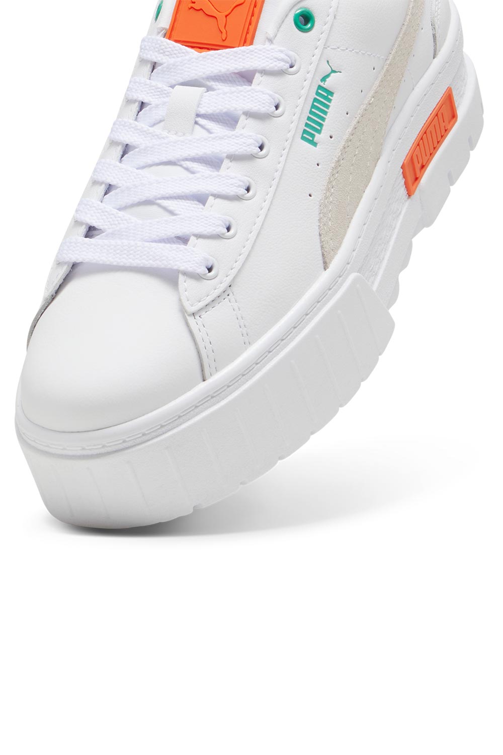 Puma-Mayze Lth Wn s PUMA White Flame Flicker-Sneakers-5-milagron.live