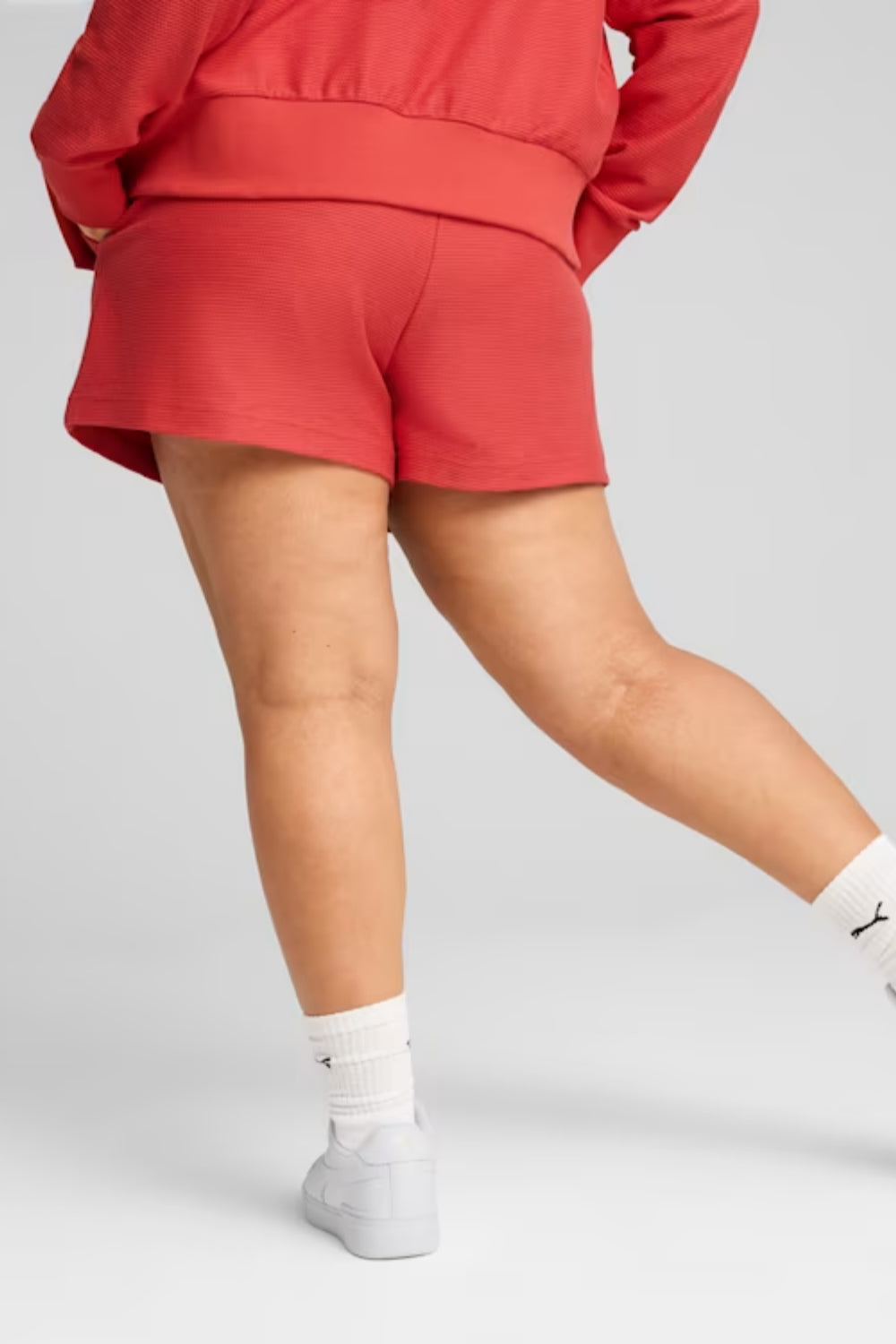 Puma-PREMIUM ESS A-Line Shorts 4 Jacquard Red-Şort-4-milagron.live