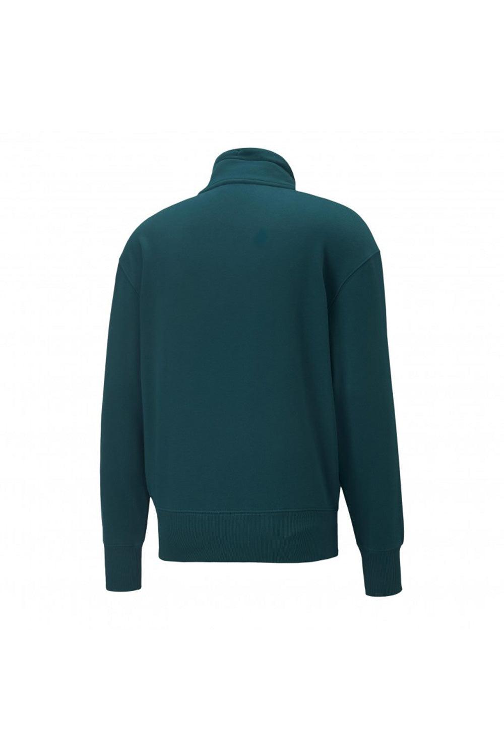 Puma-PUMA x AMI Half-Zip Sweatshirt Varsity Green-Sweatshirts & Hoodies-2-milagron.live