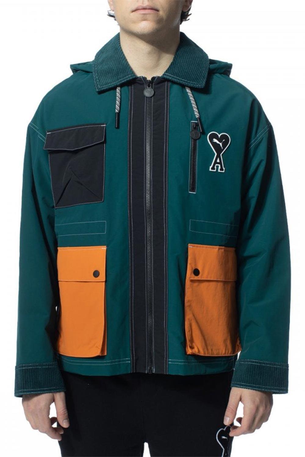 Puma-PUMA x AMI Jacket Varsity Green-Mont-1-milagron.live