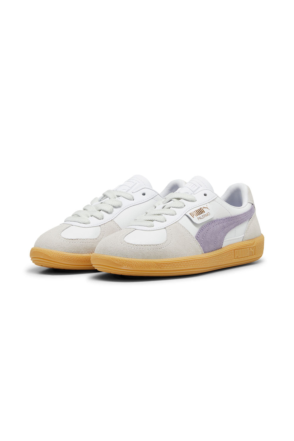 Puma-Palermo Lth PUMA White Pale Plum Gum-Sneakers-3-milagron.live