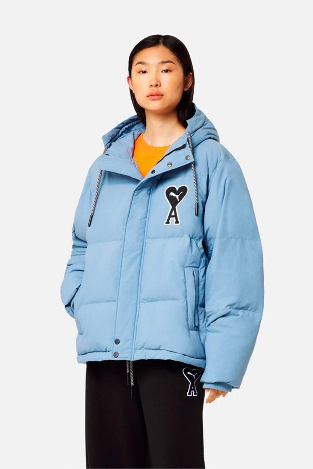 Puma-Puma x Ami Puffer Jacket Faded Denim-Mont-3-milagron.live
