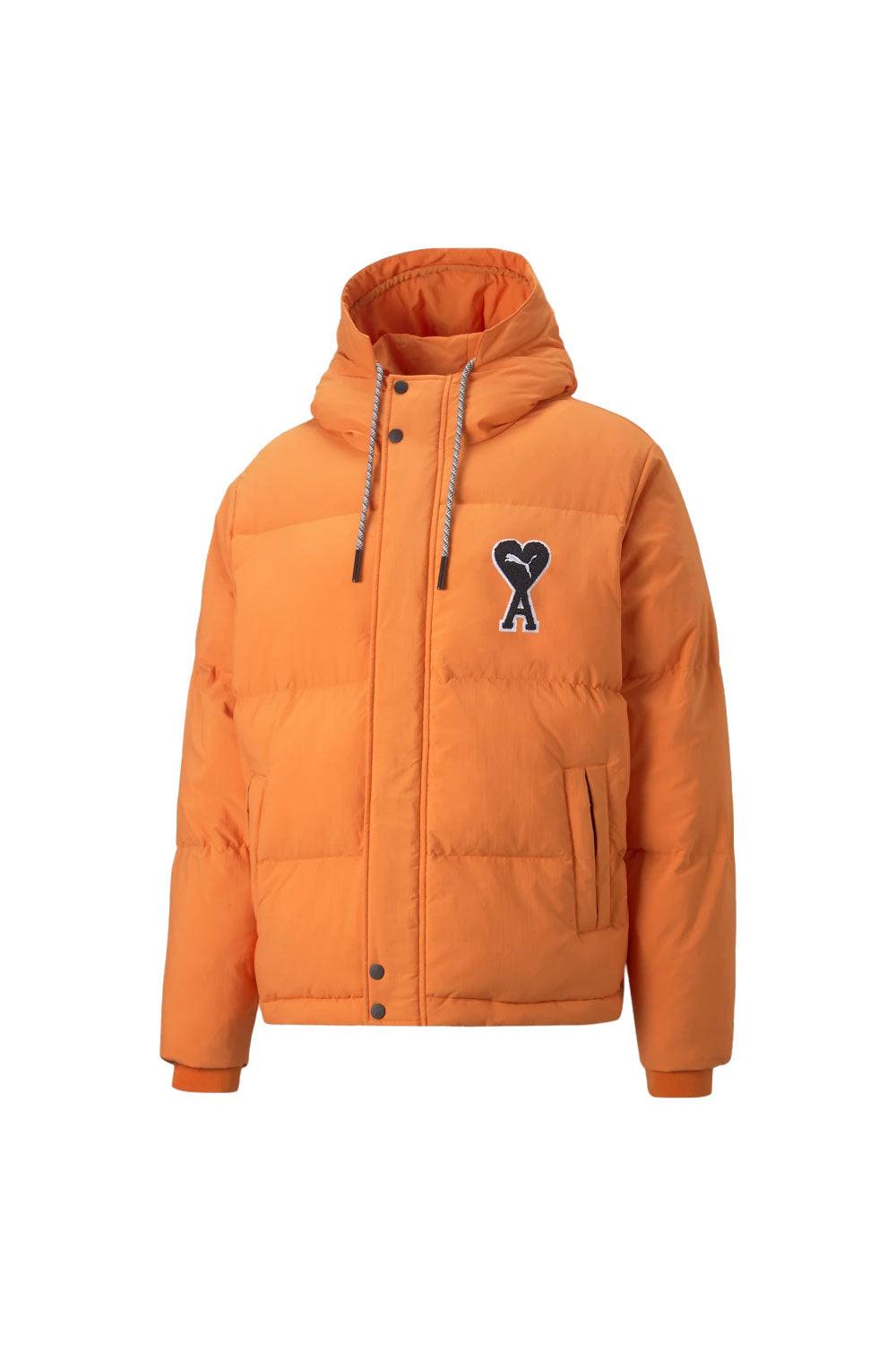 Puma-Puma x Ami Puffer Jacket Orange-Mont-1-milagron.live