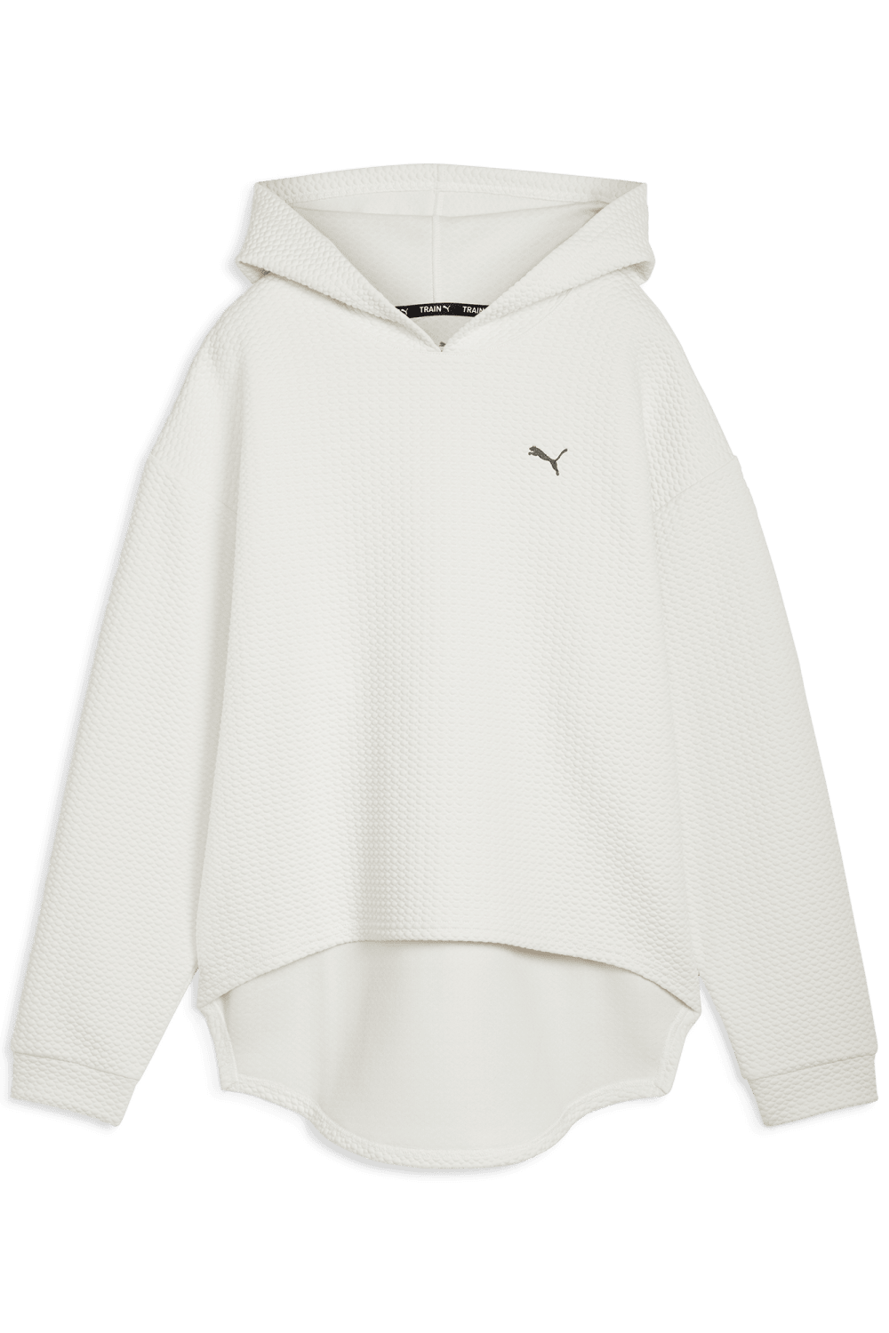 Puma-Q4 Studio Textured Hoody Vapor Gray-Sweatshirts & Hoodies-1-milagron.live