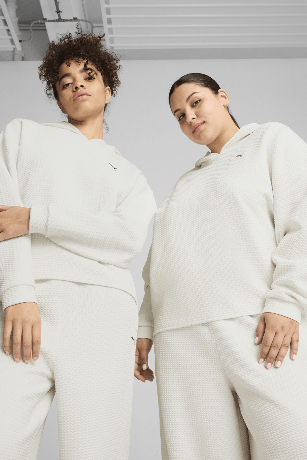 Puma-Q4 Studio Textured Hoody Vapor Gray-Sweatshirts & Hoodies-3-milagron.live