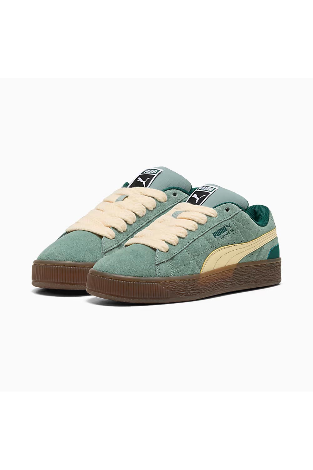 Puma-Suede XL SK8TE Wrld Green Moon-Creamy Va-Sneakers-2-milagron.live