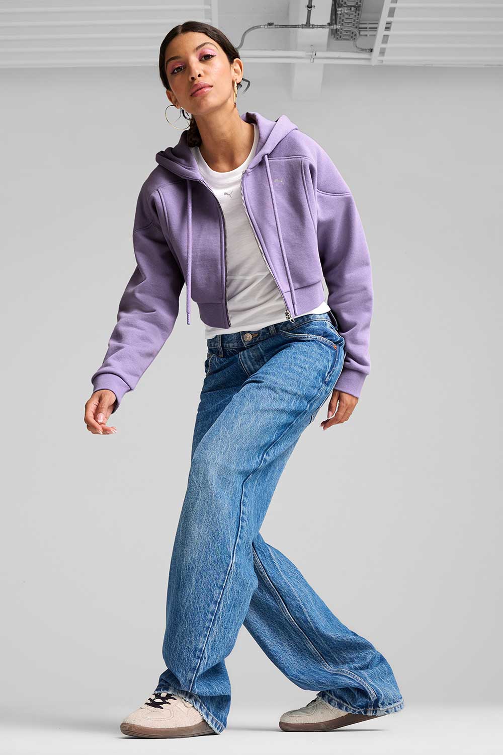 Puma-THE FAST RACE FZ Hoodie Lavender Alert-Sweatshirts & Hoodies-3-milagron.live